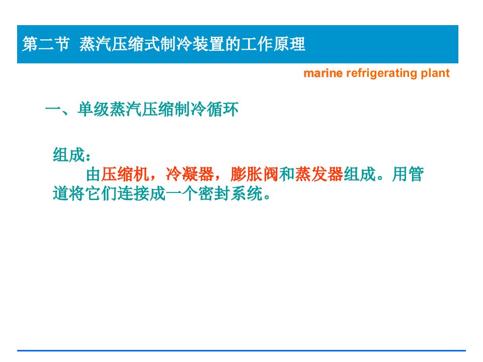 《船舶辅机》第十一章船舶制冷装置工作原理