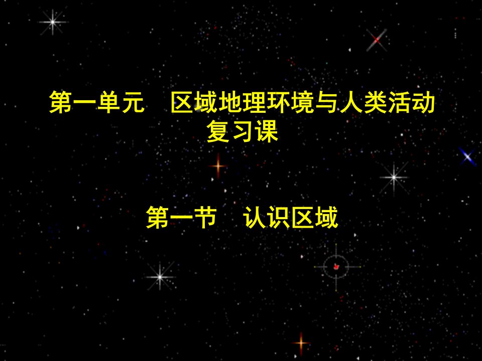 高中地理课件鲁教版必修3第一单元区域地理环境与人类活动