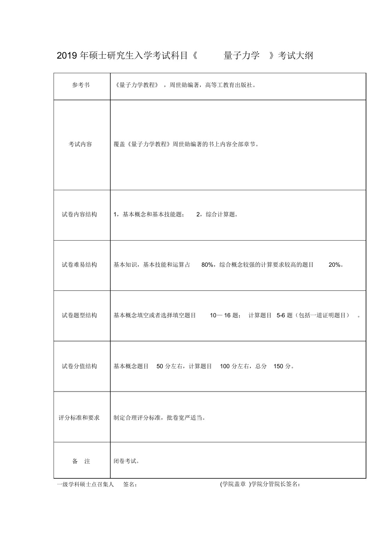 考研723量子力学