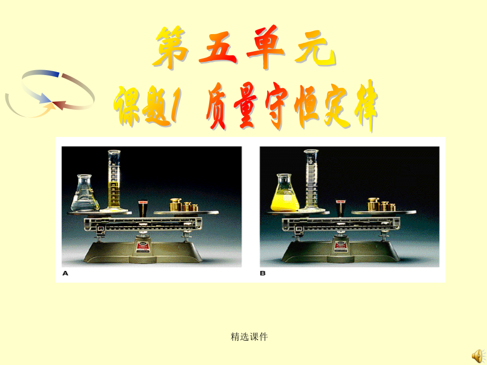 (上课用)质量守恒定律第一课时