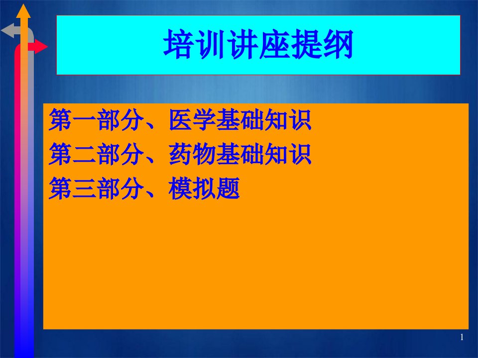 医药商品购销员培训药物基础知识模拟题ppt课件