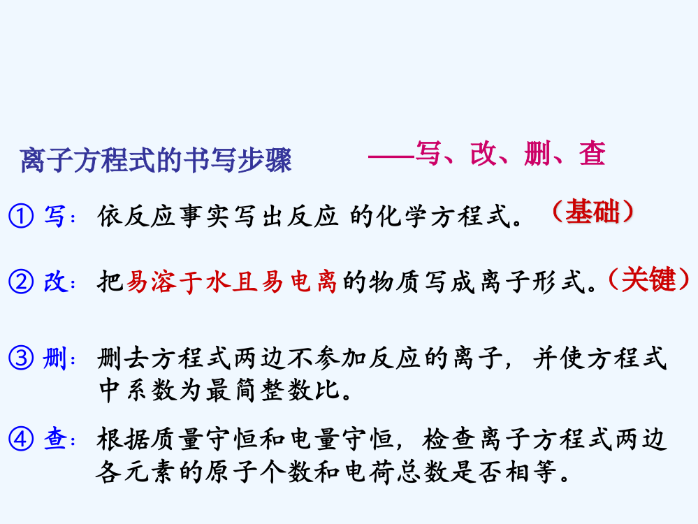 四川省大英县育才中学高一化学《离子反应》课件3