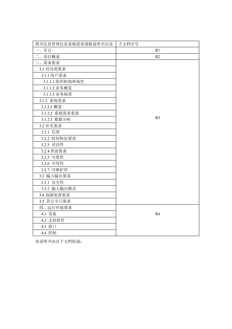 图书信息管理信息系统需求规格说明说样稿