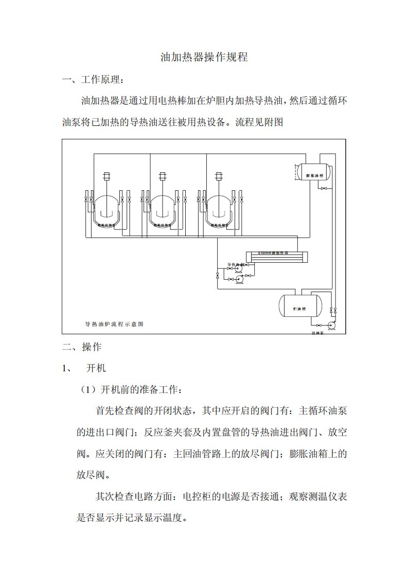 电加热油炉操作规程