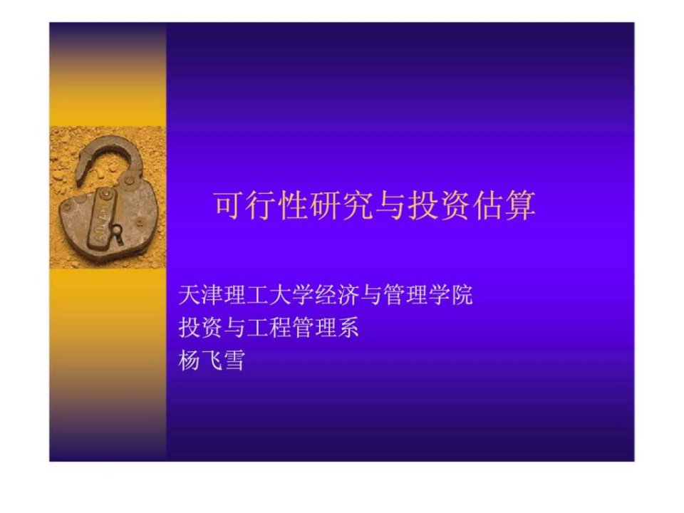 项目投资可行性分析结构和步骤分解