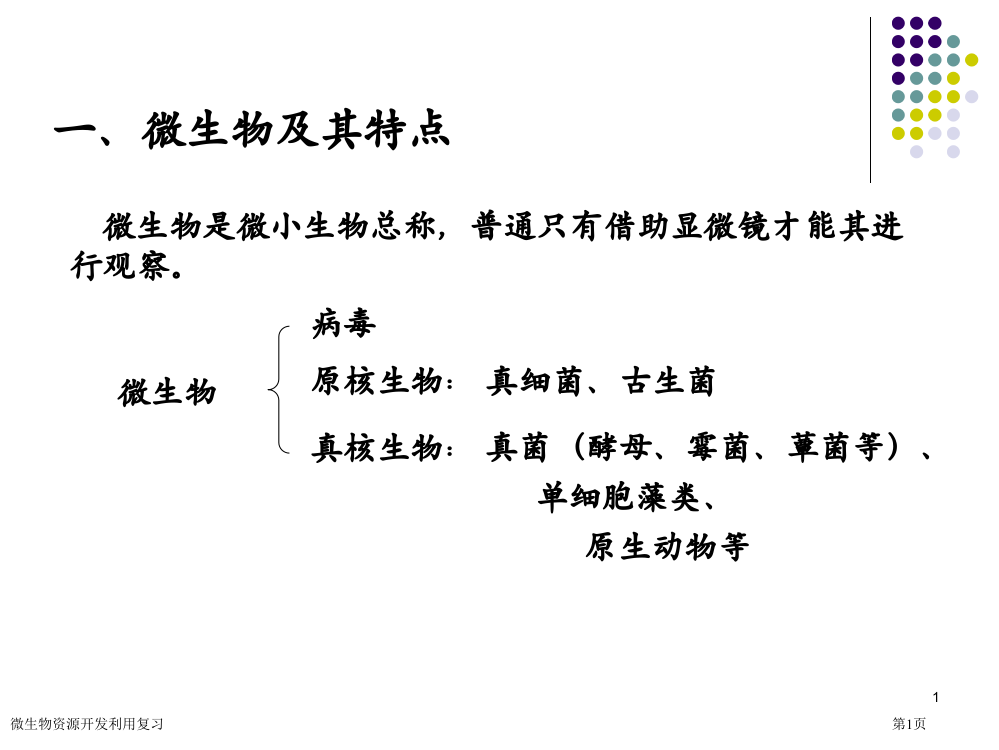 微生物资源开发利用复习