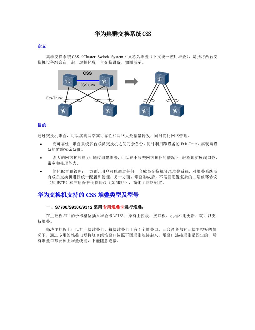 华为集群CSS原理