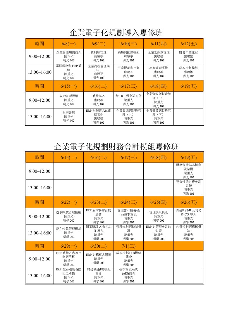 电子行业-企业电子化规划导入专修班