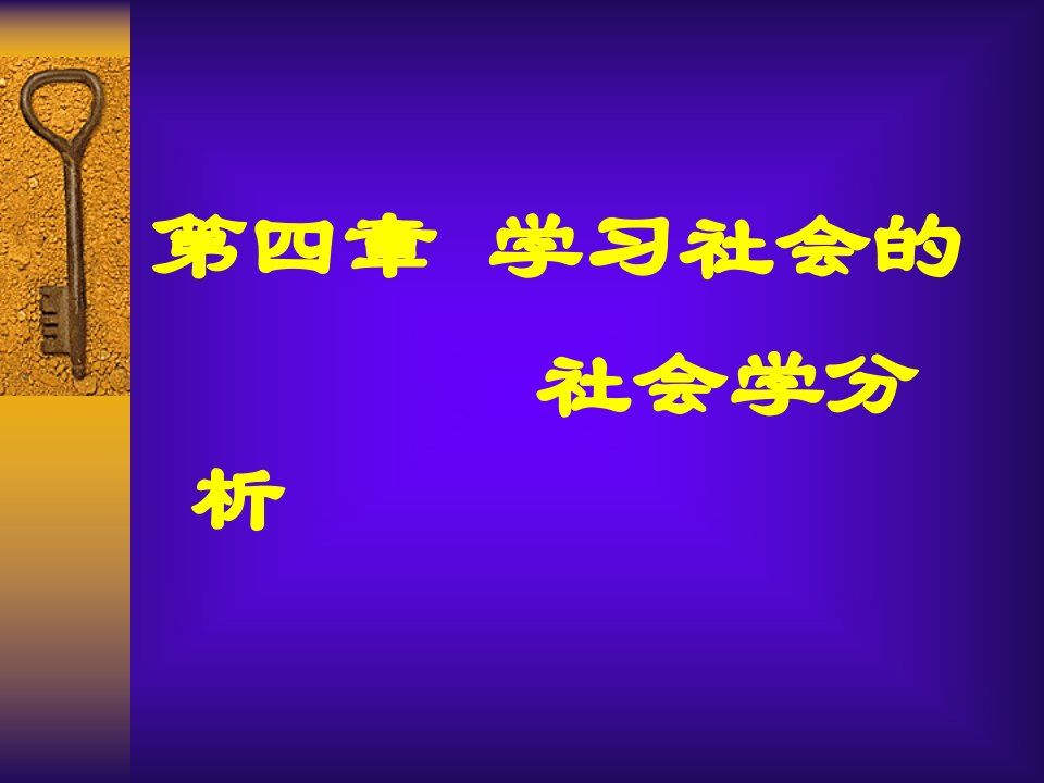 学习社会的社会学分析