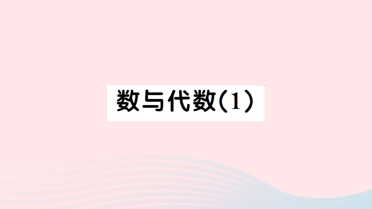 六年级数学上册九总复习数与代数1作业课件新人教版