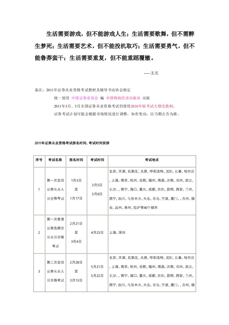 【法语学习】Aadxdq全证券从业资格考试报名时间共页