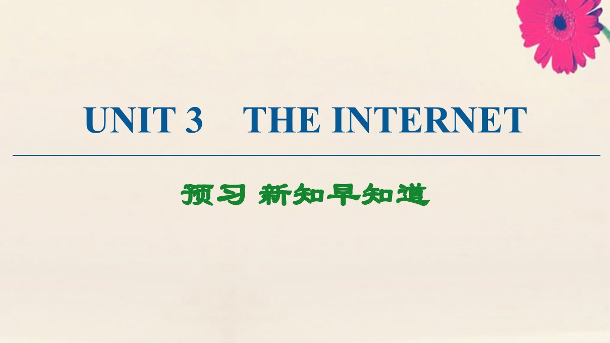 新教材高中英语Unit3Theinternet预习新知早知道课件新人教版必修第二册