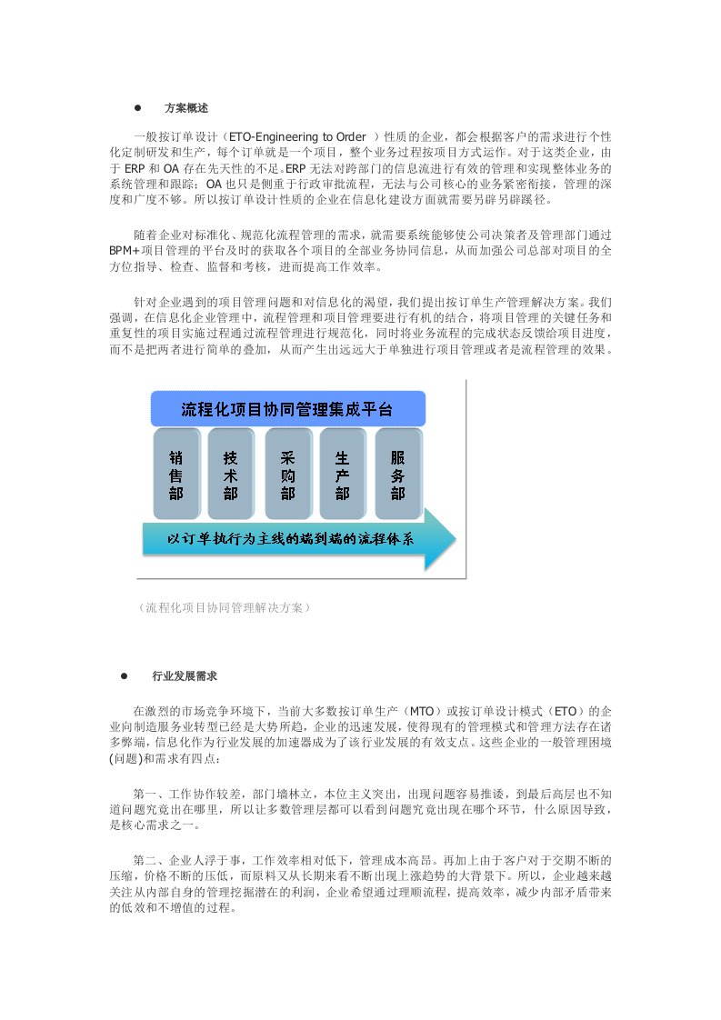 按订单生产管理解决管理方案