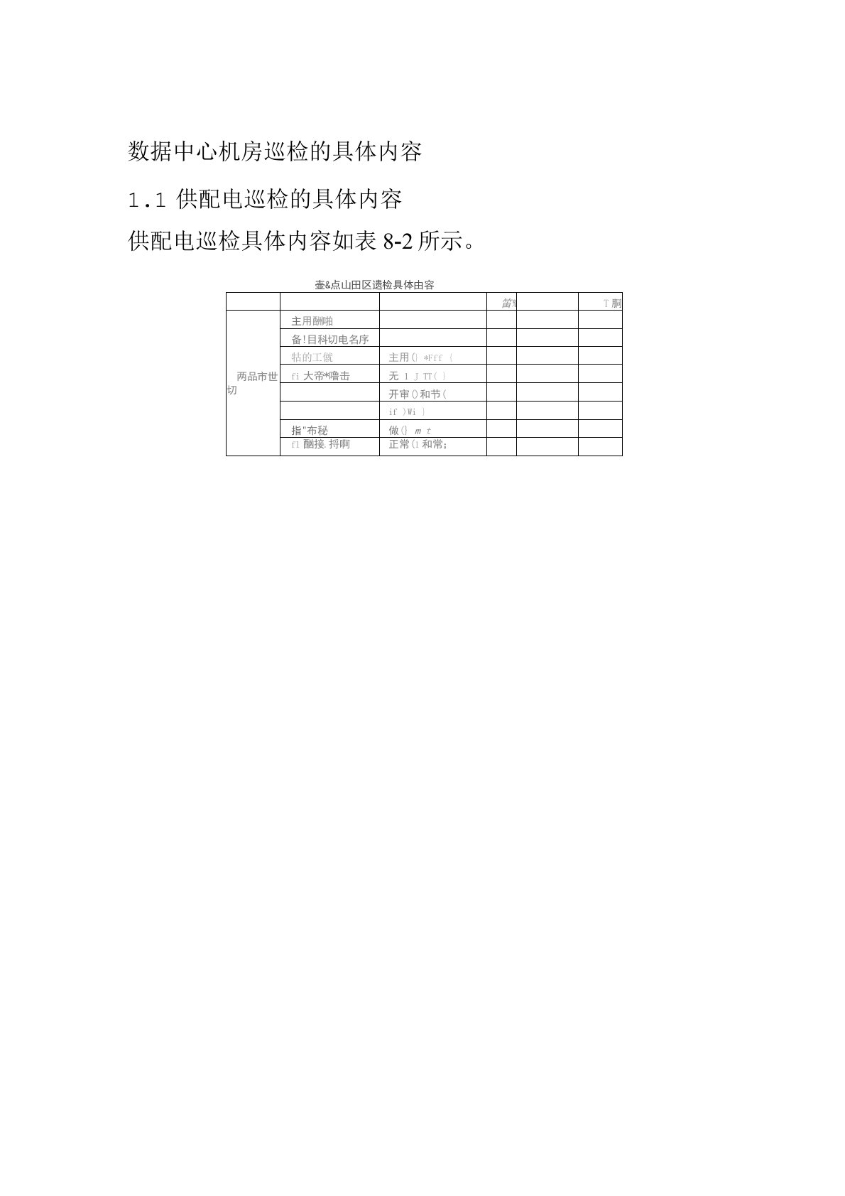 数据中心机房巡检的具体内容