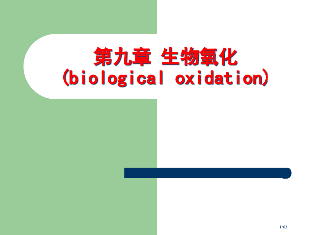 生物氧化00002省公开课金奖全国赛课一等奖微课获奖PPT课件