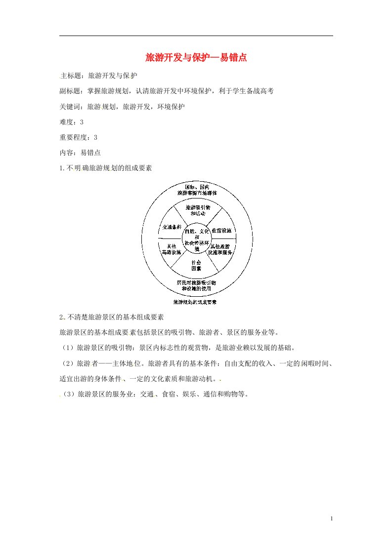 高考地理复习