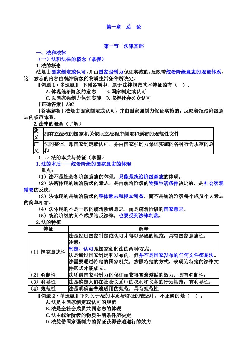 经济法基础讲义