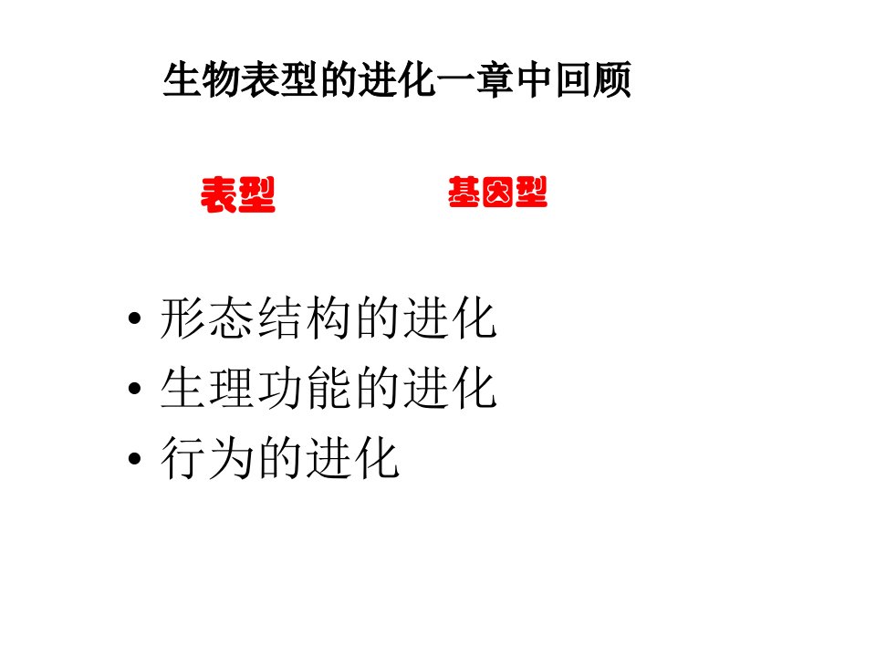 厦门大学进化生物学第6章生物的微观进化ppt课件