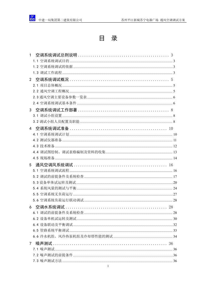 购物广场通风空调调试方案