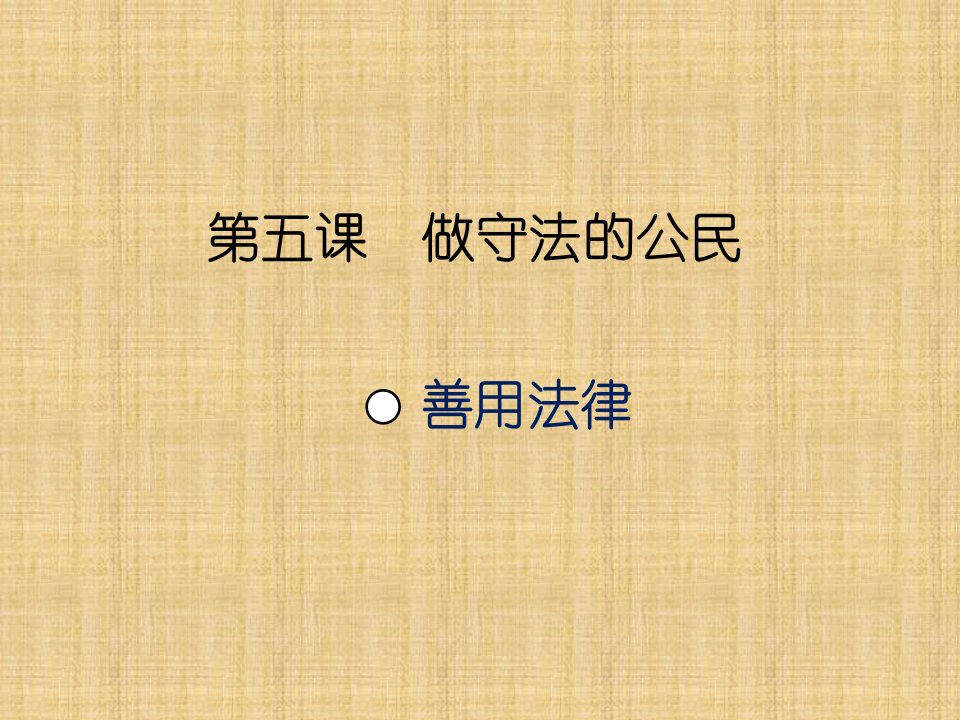 初中八年级道德与法治上册