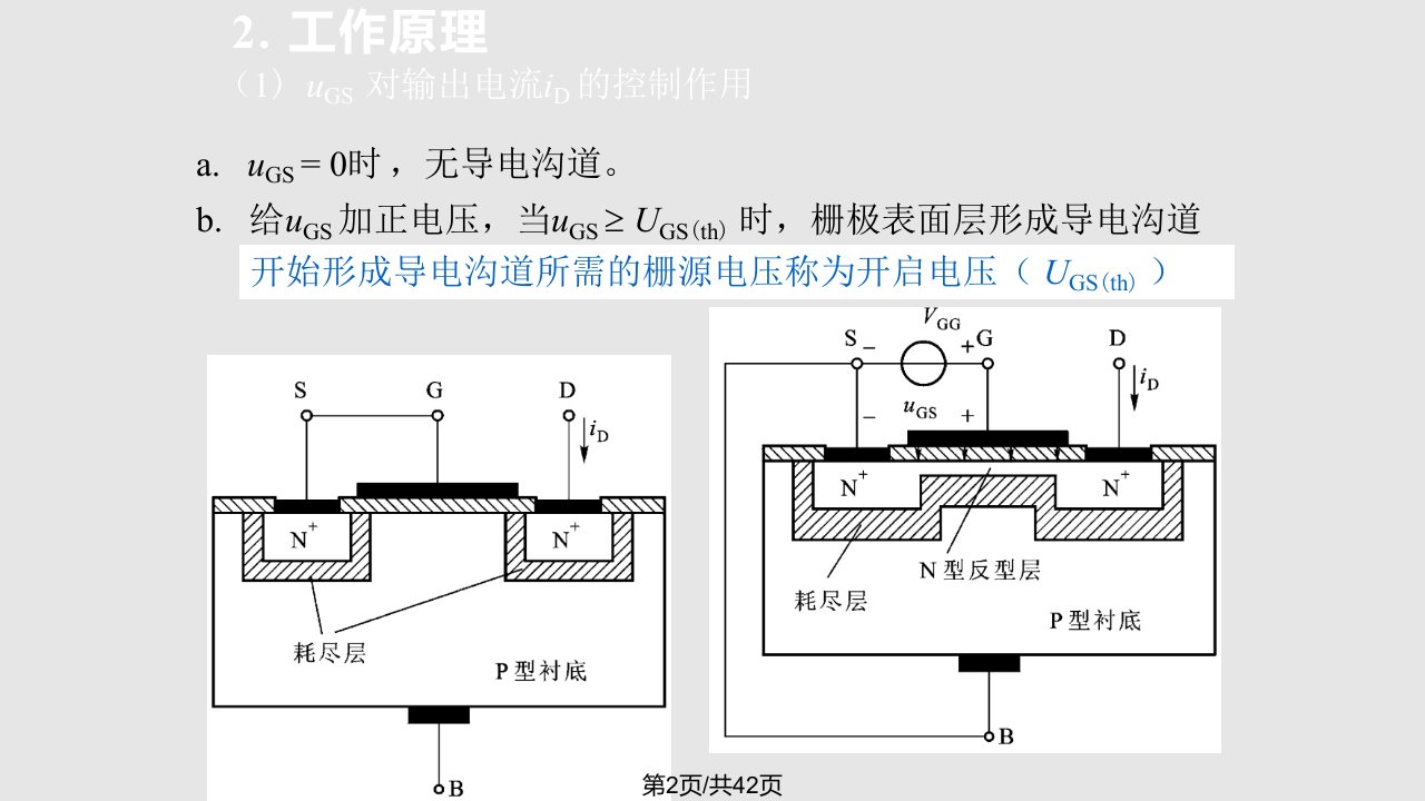 模电单极型半导体三极管及其电路分析