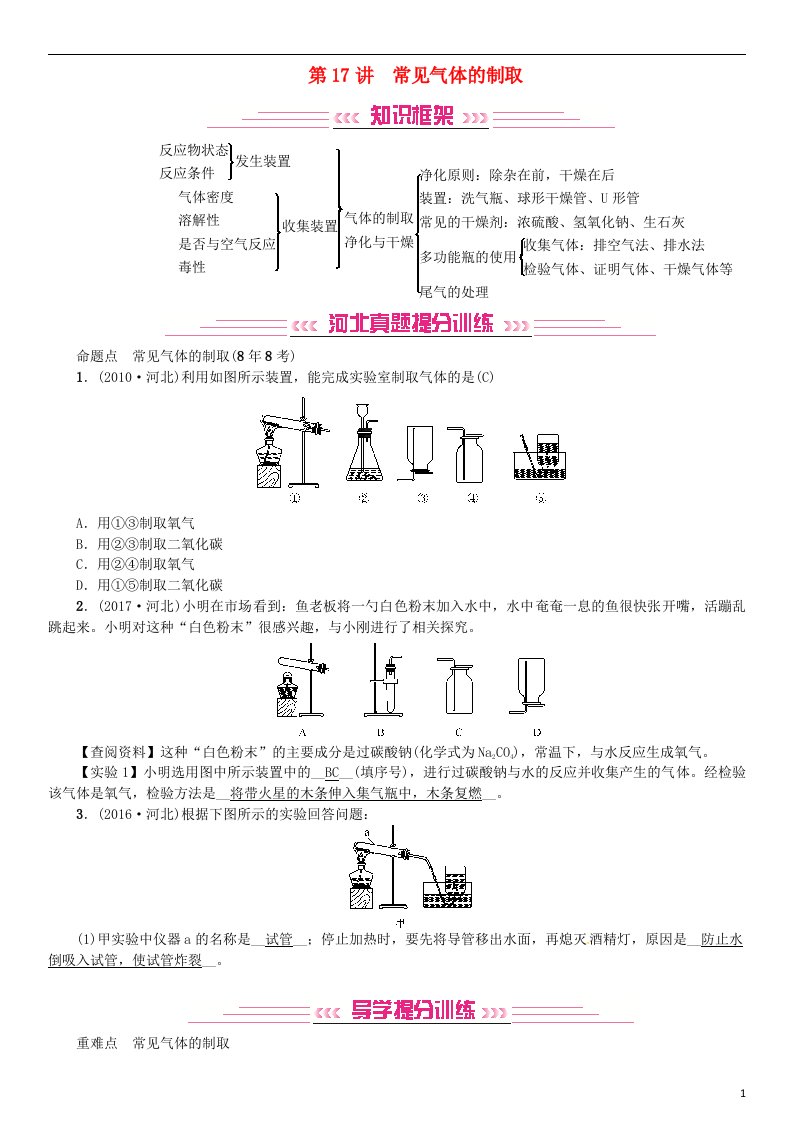 中考化学复习