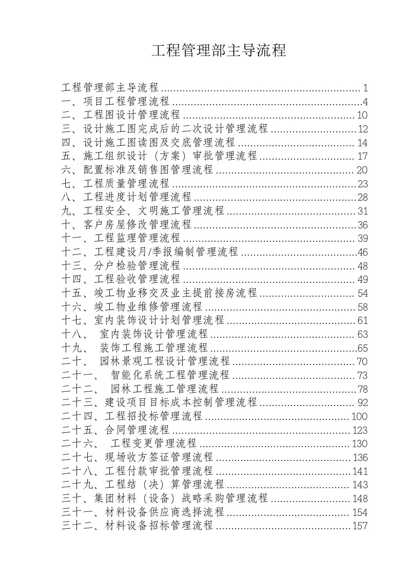 金科地产_工程管理部主导流程_287页