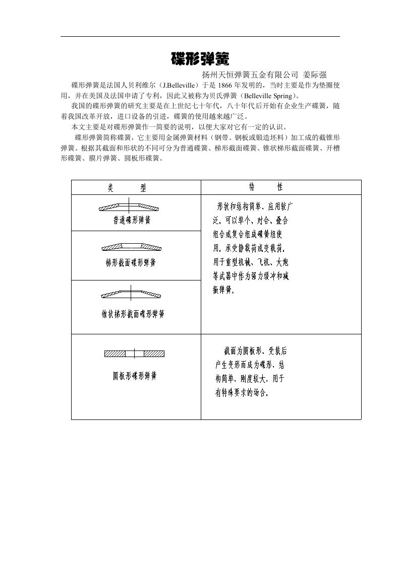 碟形弹簧