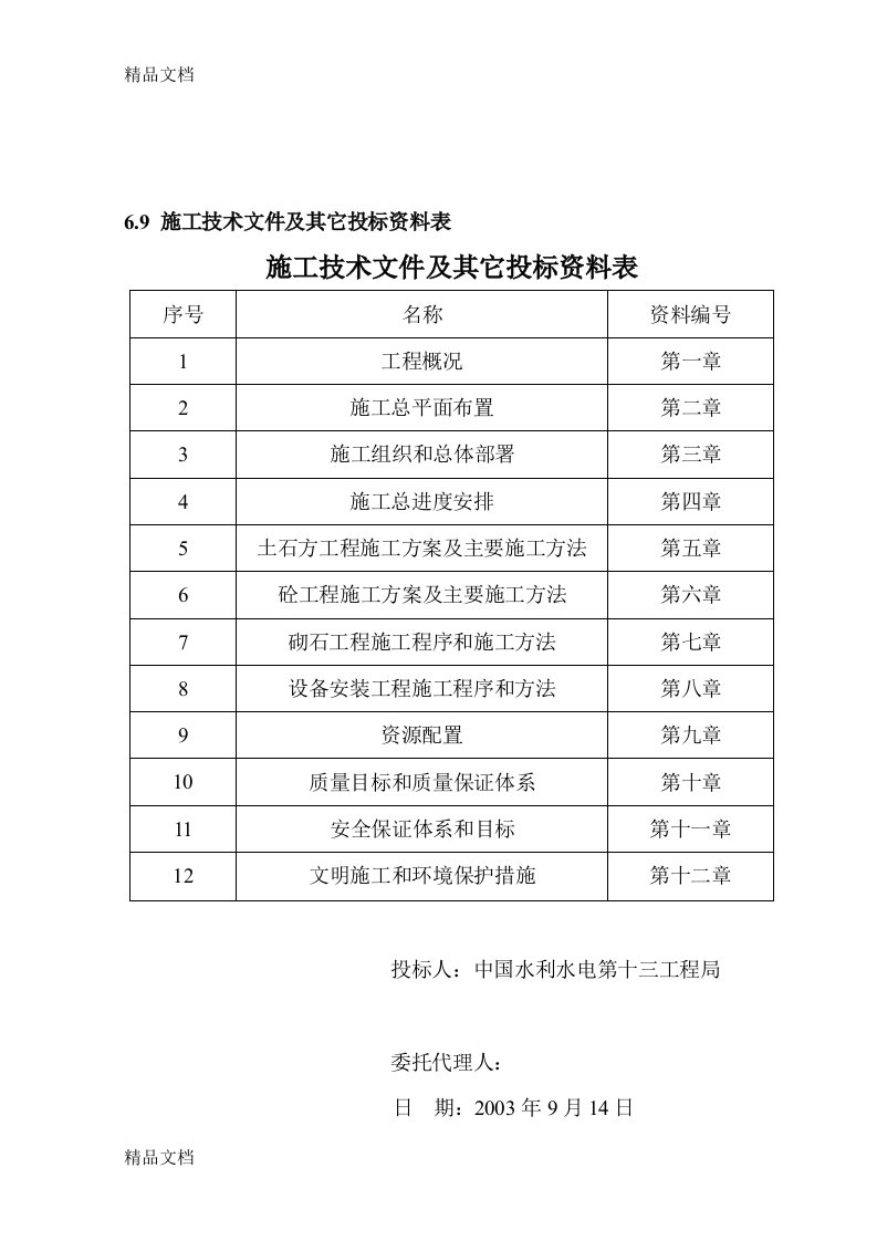 尾斗山水库除险加固施工组织设计方案