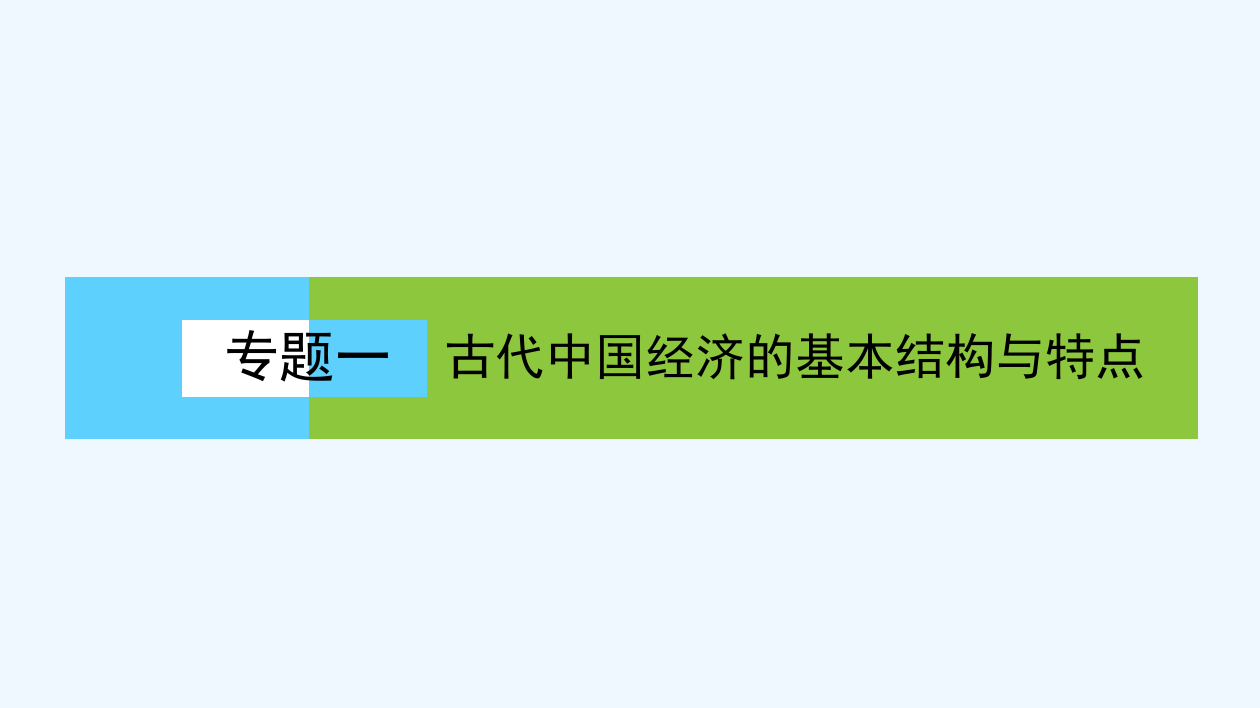 高中历史同步导人民必修二课件：专题一