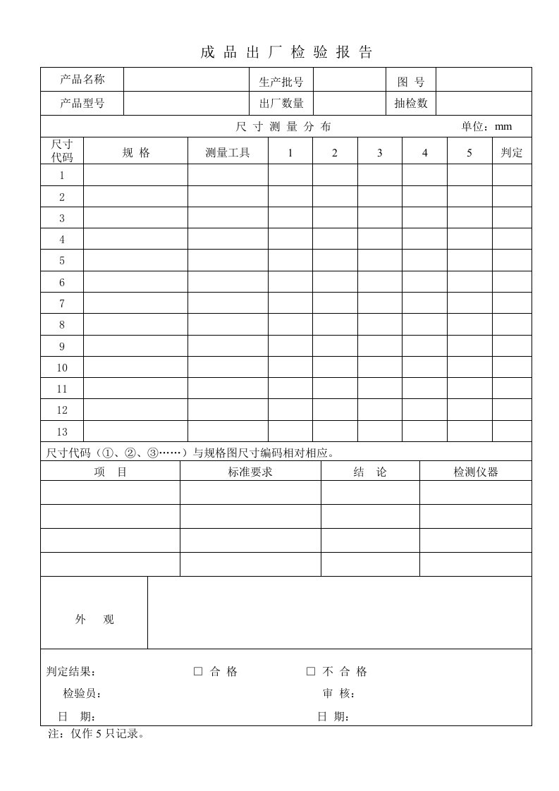 精品文档-QR82305成品出厂报告