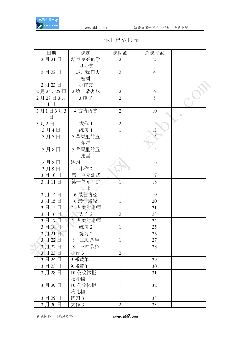 【小学中学教育精选】第八册第四单元电子备课（沈明霞）