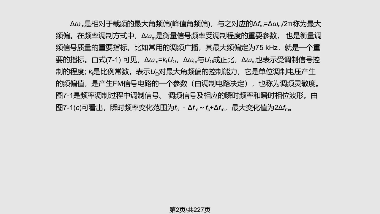 频率调制与解调高频电路基础高频电路原理与分析