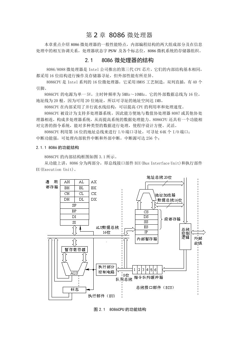 8086微处理器