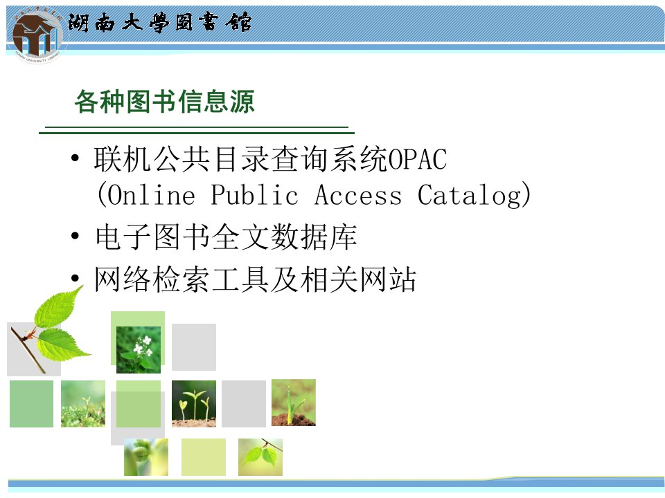 电子图书的检索与获取湖南大学图书馆