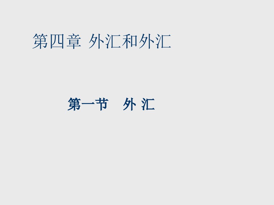 外汇和汇率决定基础和影响因素专业版