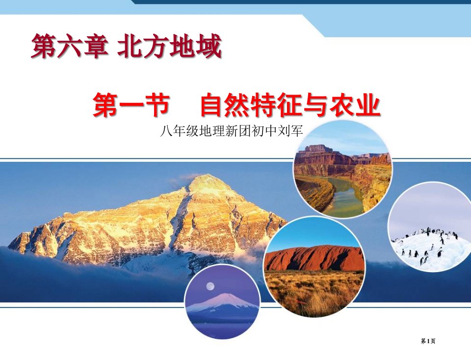 八年级地理下册6.1自然特征与农业市公开课一等奖省优质课赛课一等奖课件