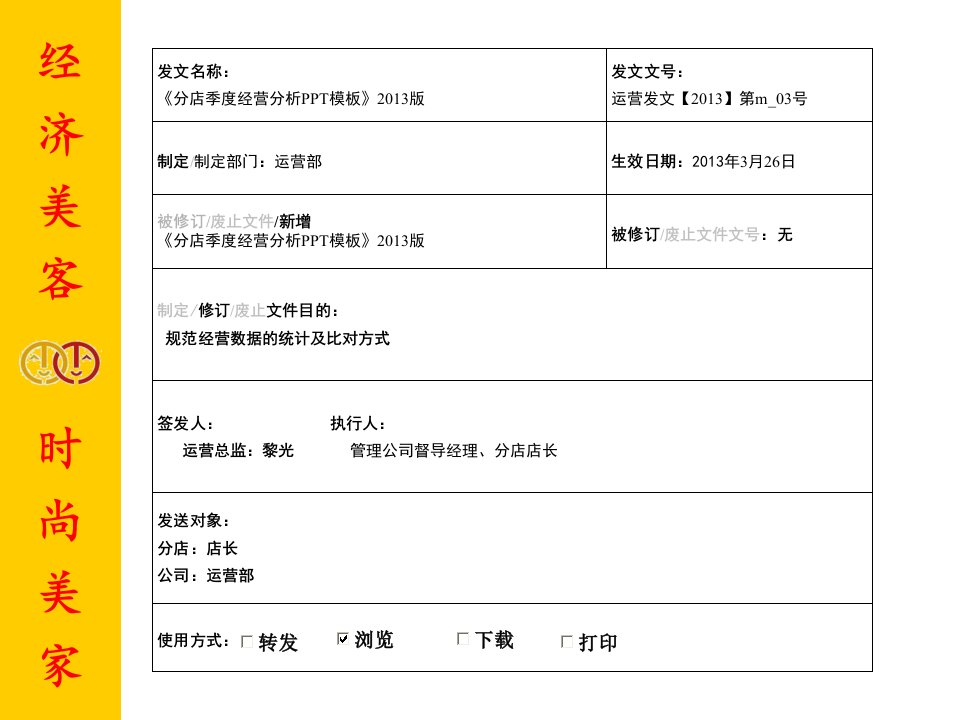 财务经营分析会议(PPT模板)