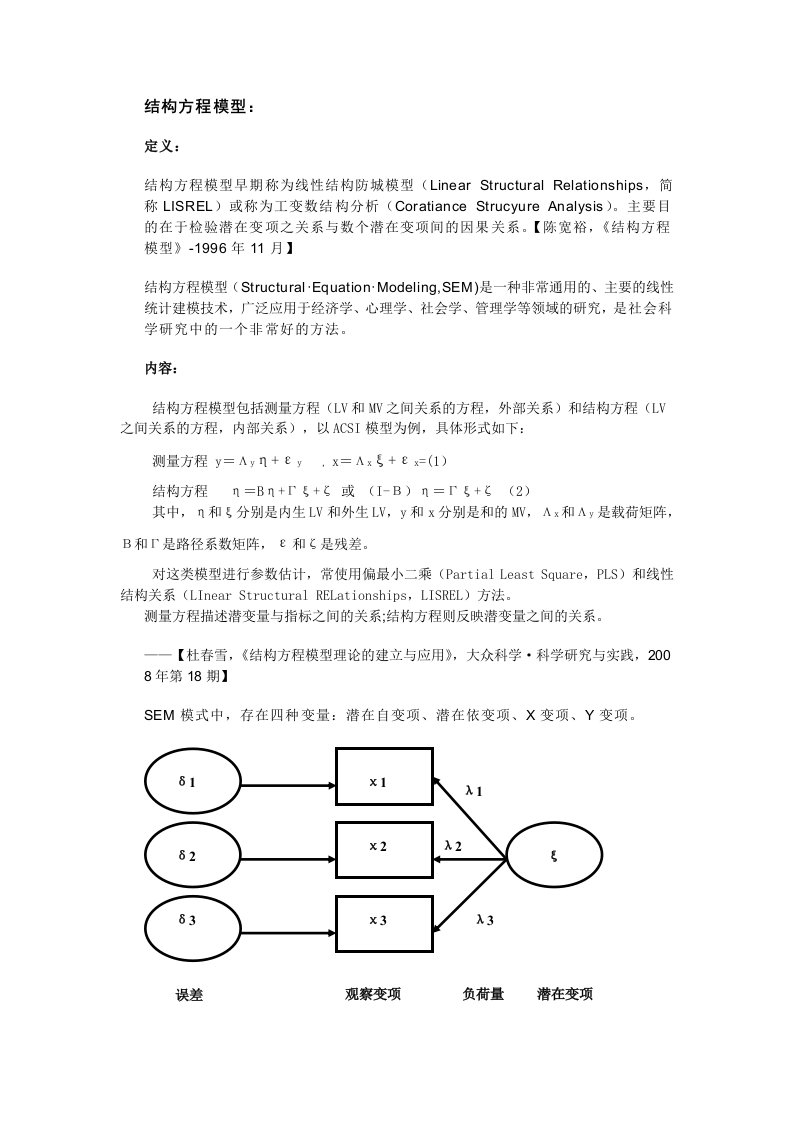 结构方程模型