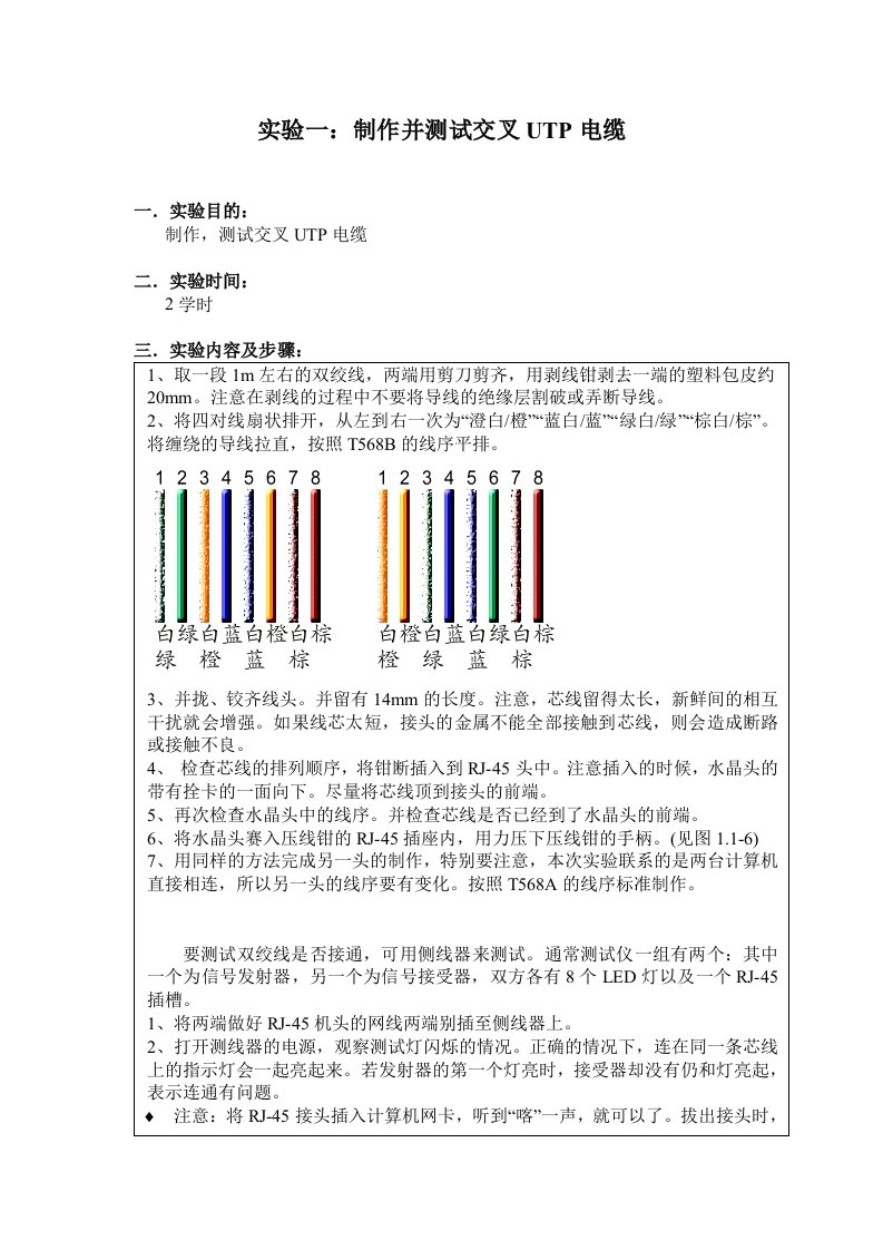 计算机网络互联技术实验指导手册整理