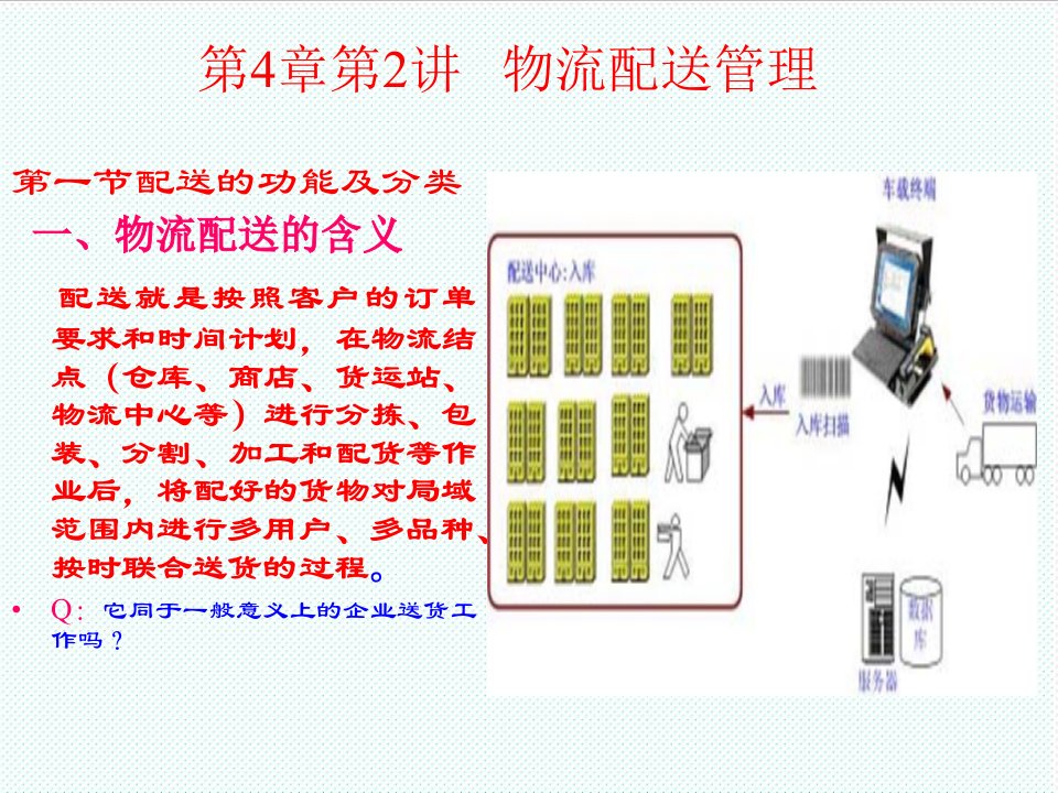 物流管理-42物流配送管理