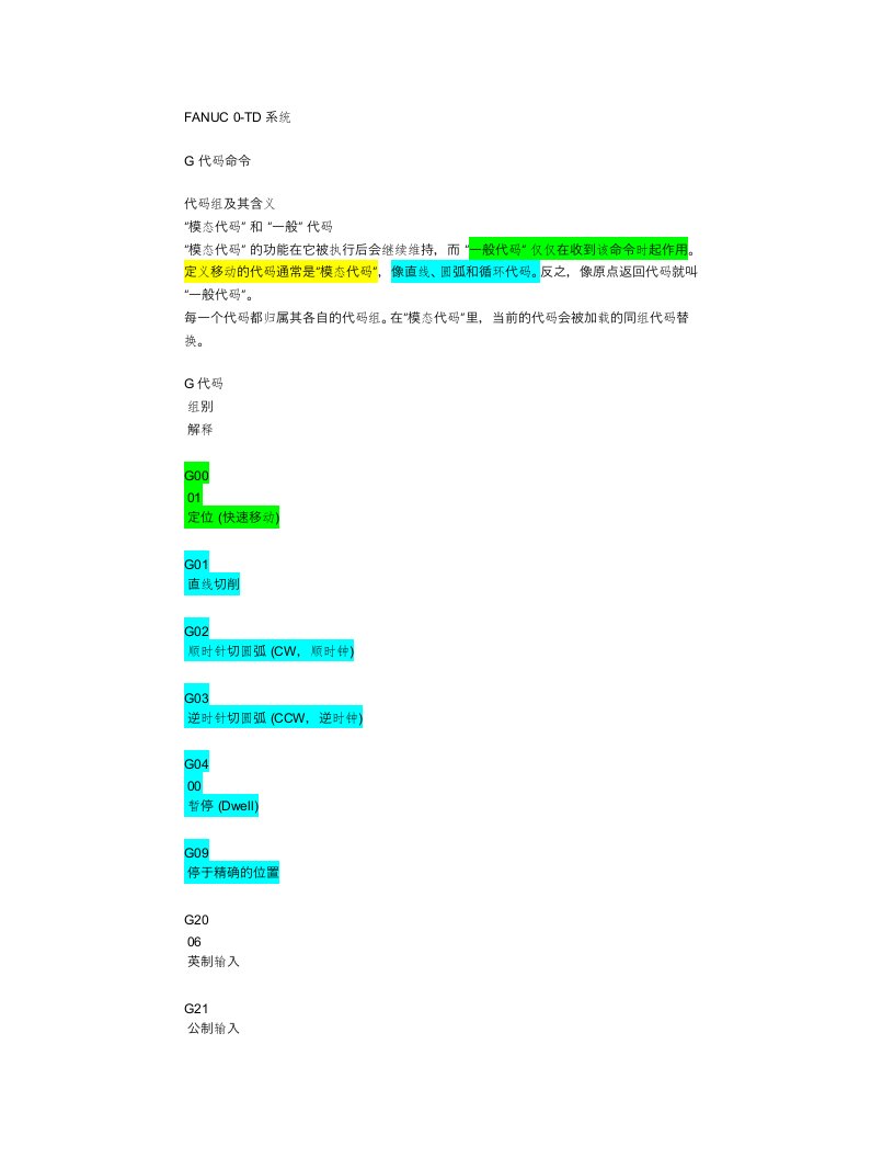 数控机床FANUC