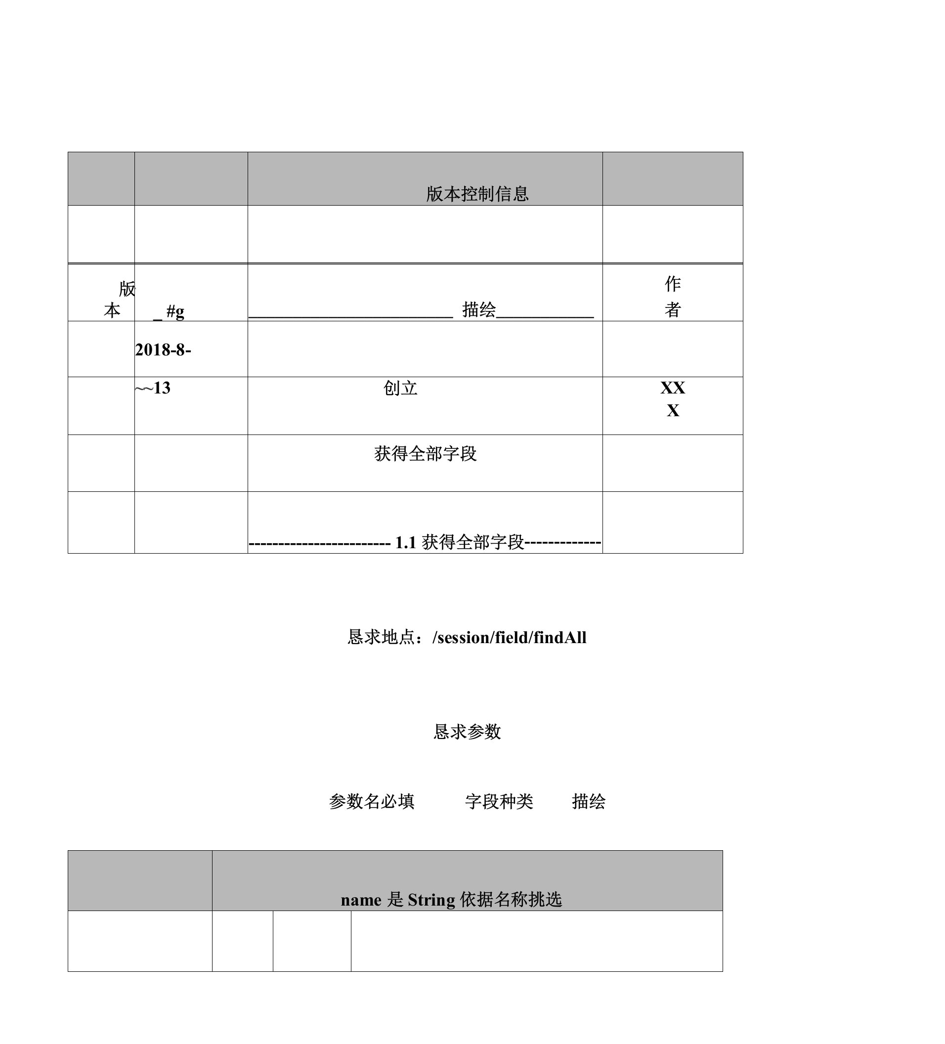 开发接口文档API文档模板