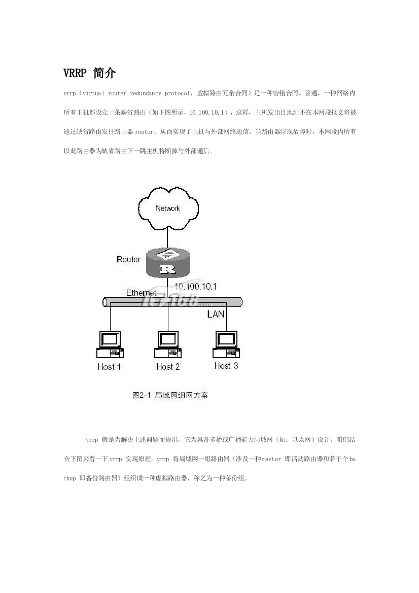 H3C设备VRRP配置基础手册