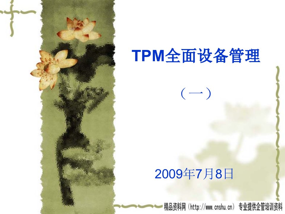 TPM全面设备管理（PPT70页）