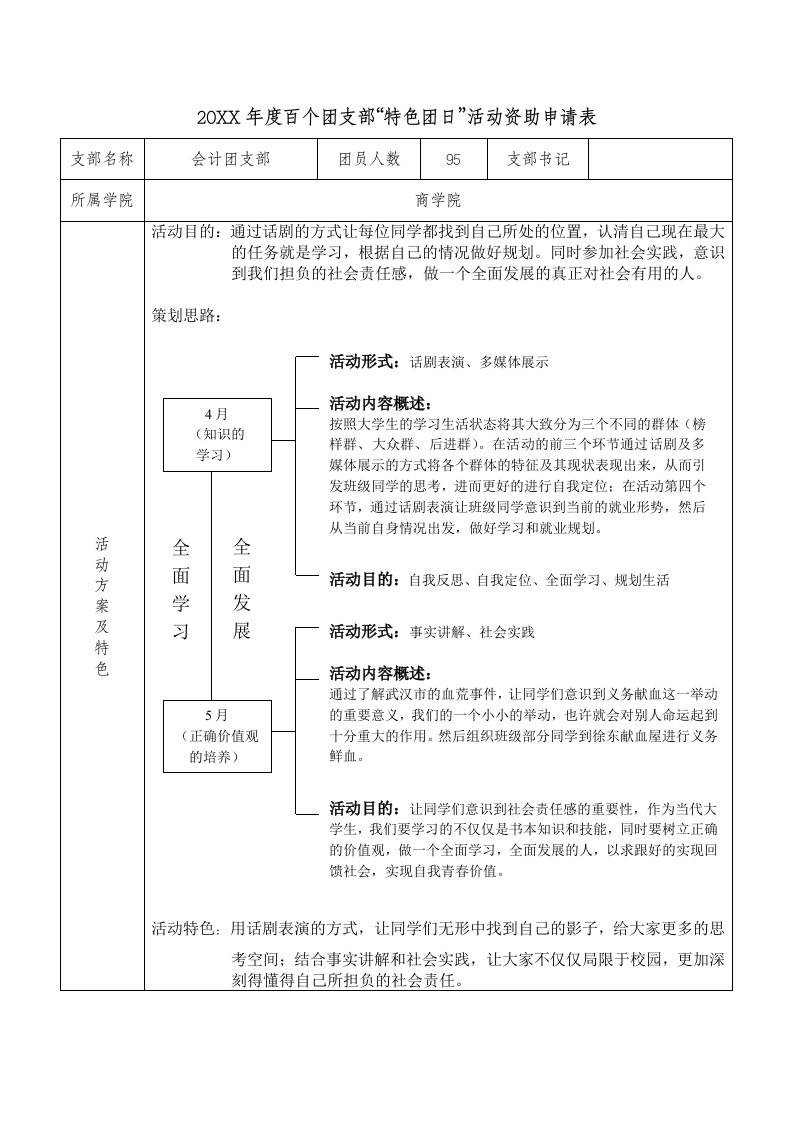 策划方案-会计主题团日策划最终版