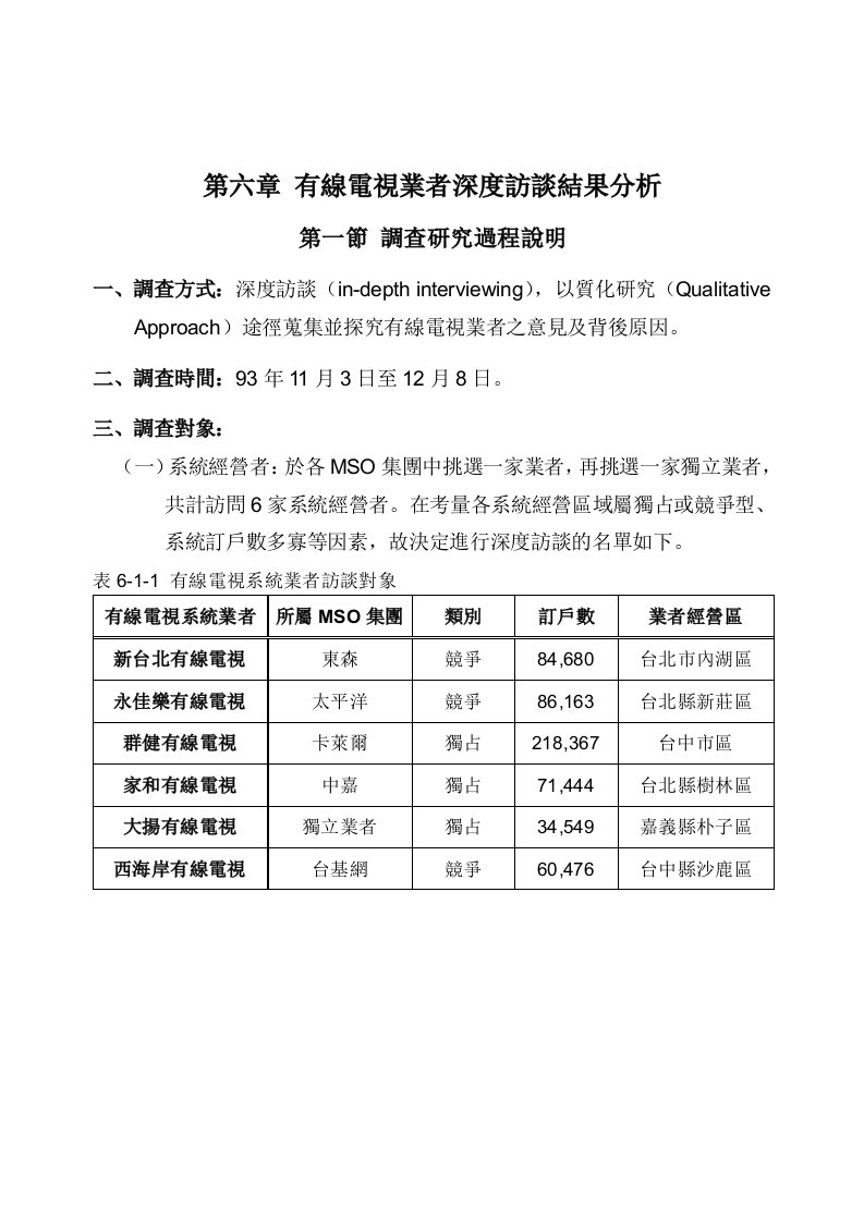 推荐-有线电视业者深度访谈结果分析