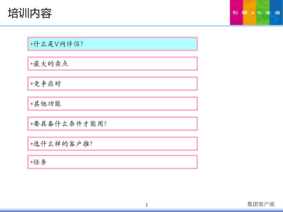 [精选]中国移动V网伴侣业务方案