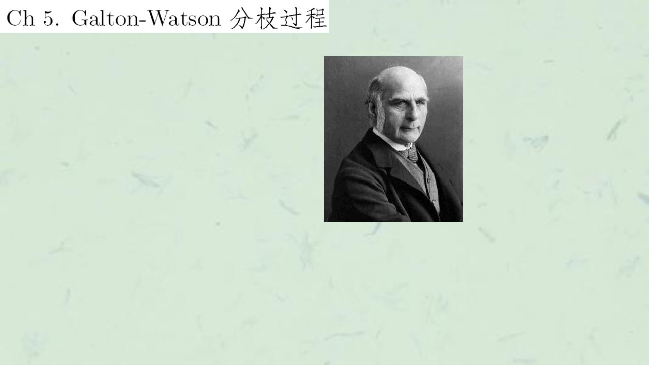 随机过程GaltonWaston分支过程课件