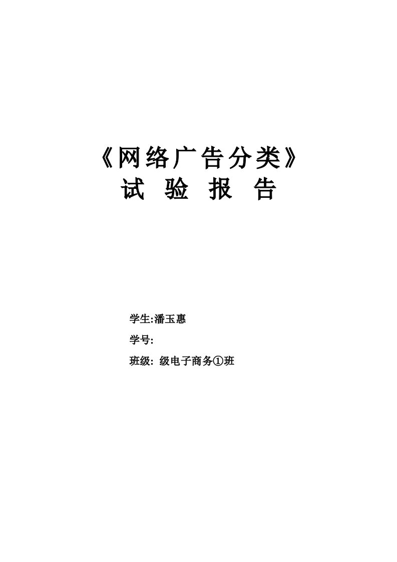 网络广告课程实验1—网络广告类型2